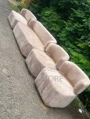 Modern Luxury Crescent Sofa Set