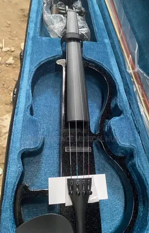 Full-Size 4/4 Electric Violin Set With Hard Case Accessories