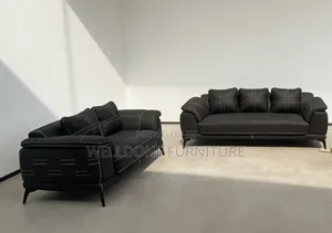 Import High Quality Black Leather Sofa