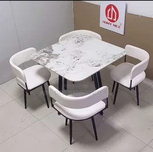 Marble Top Executive 4 Seaters Dinning / Restaurant Set