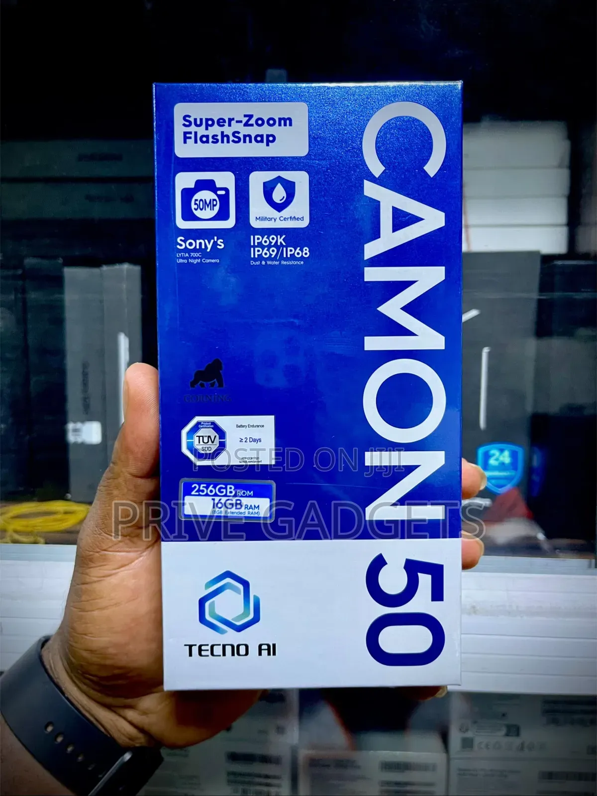 New Tecno Camon 50 Pro 256 GB Black