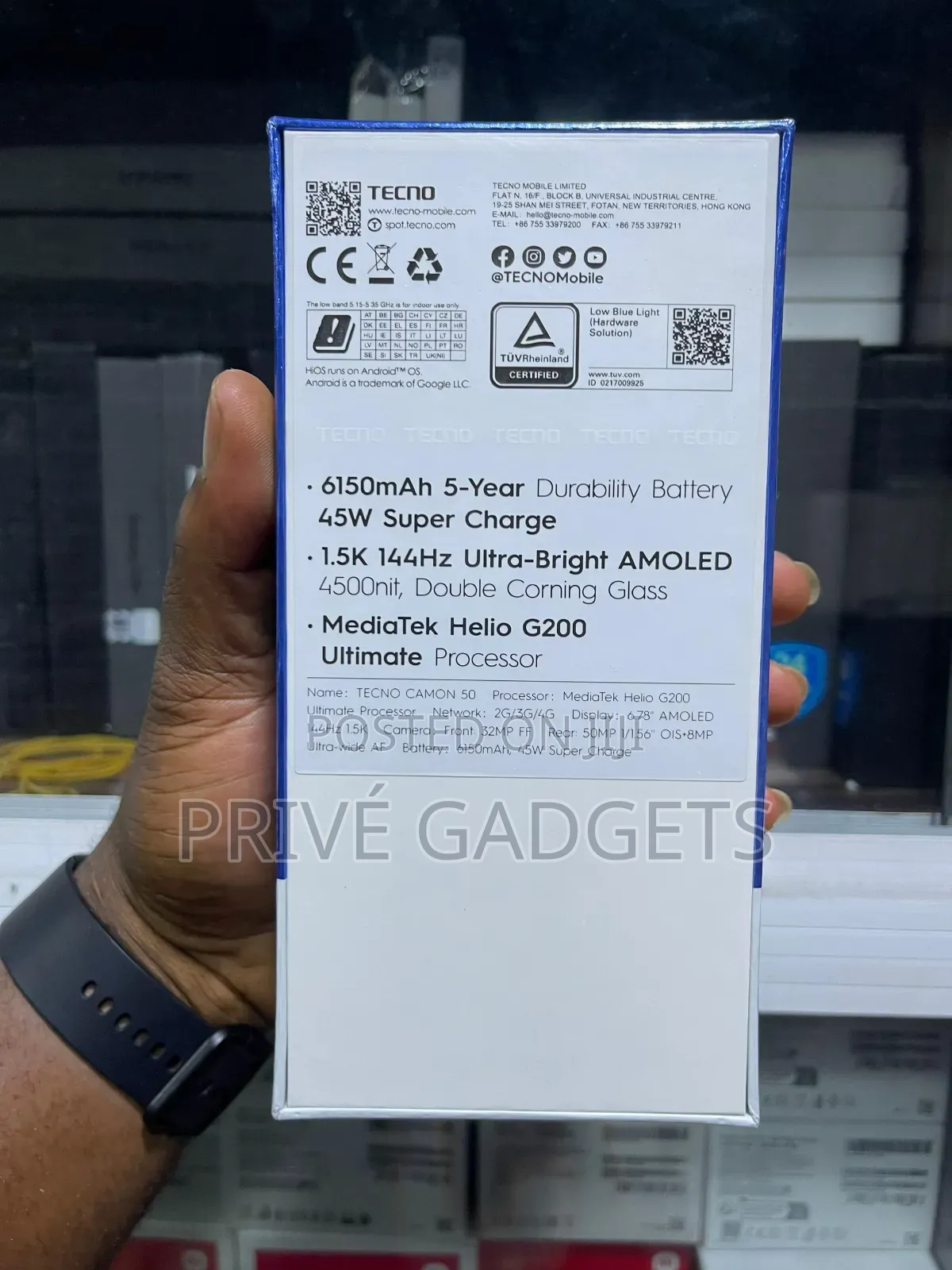 New Tecno Camon 50 Pro 256 GB Black