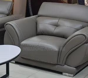 Headrest Adjusted 7seaters Leather Sofa Set