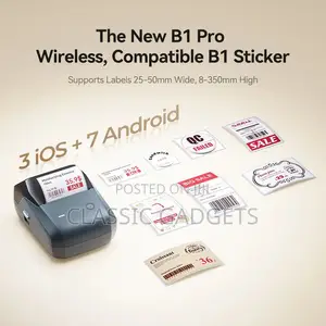 NIIMBOT B1 Pro Label Maker, 300DPI HD Label Printer