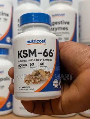 Nutricost KSM-66 Ashwagandha 600mg 60 Caps | Stress Relief