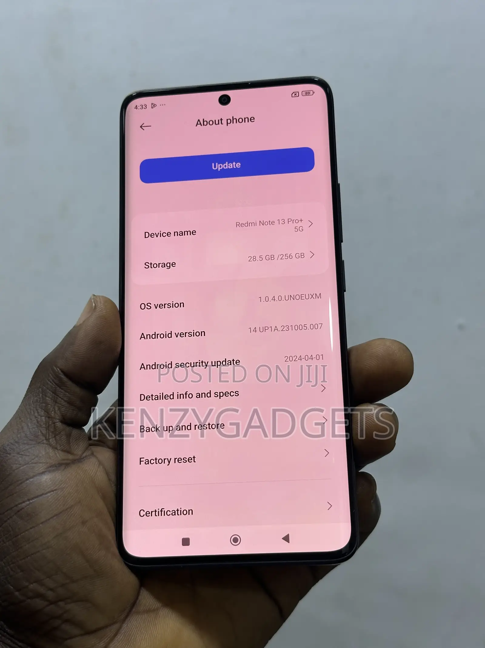 Xiaomi Redmi Note 13 Pro+ 256 GB Black
