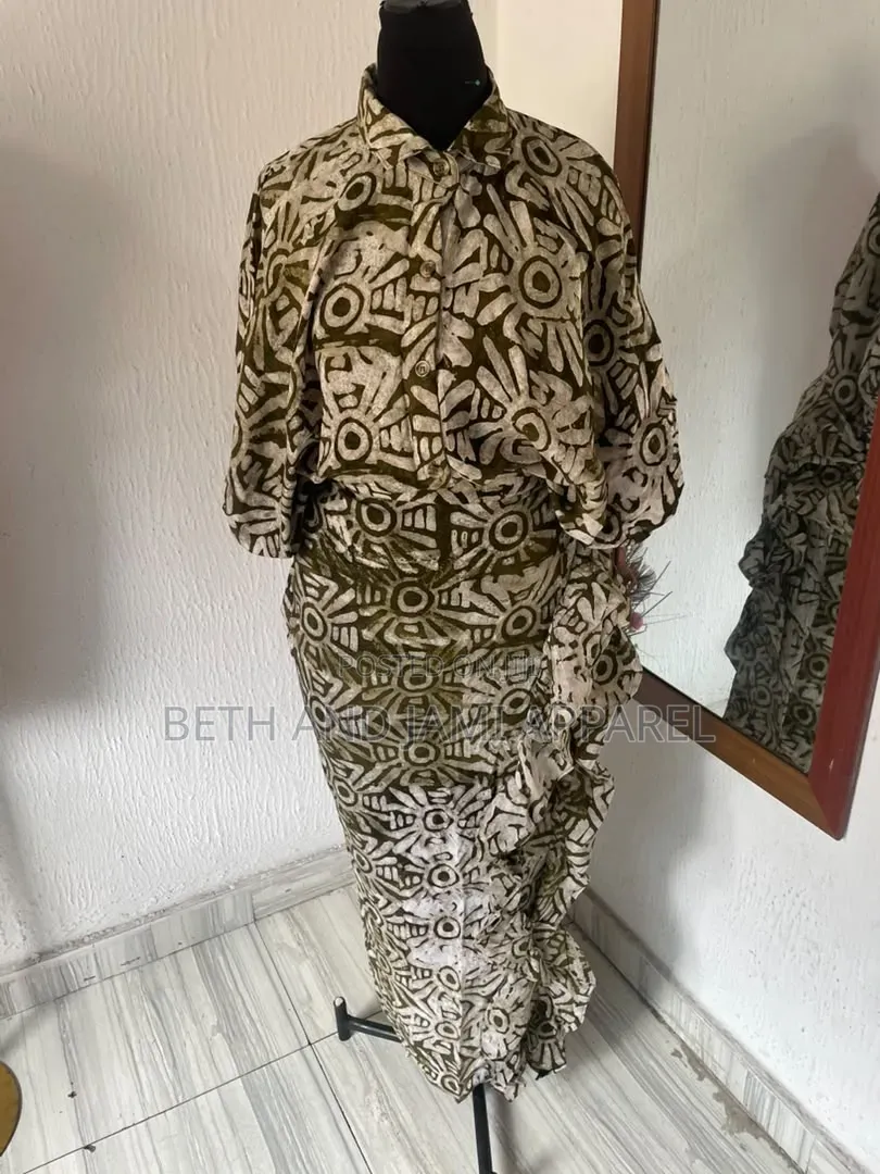 Adire Top and Skirt
