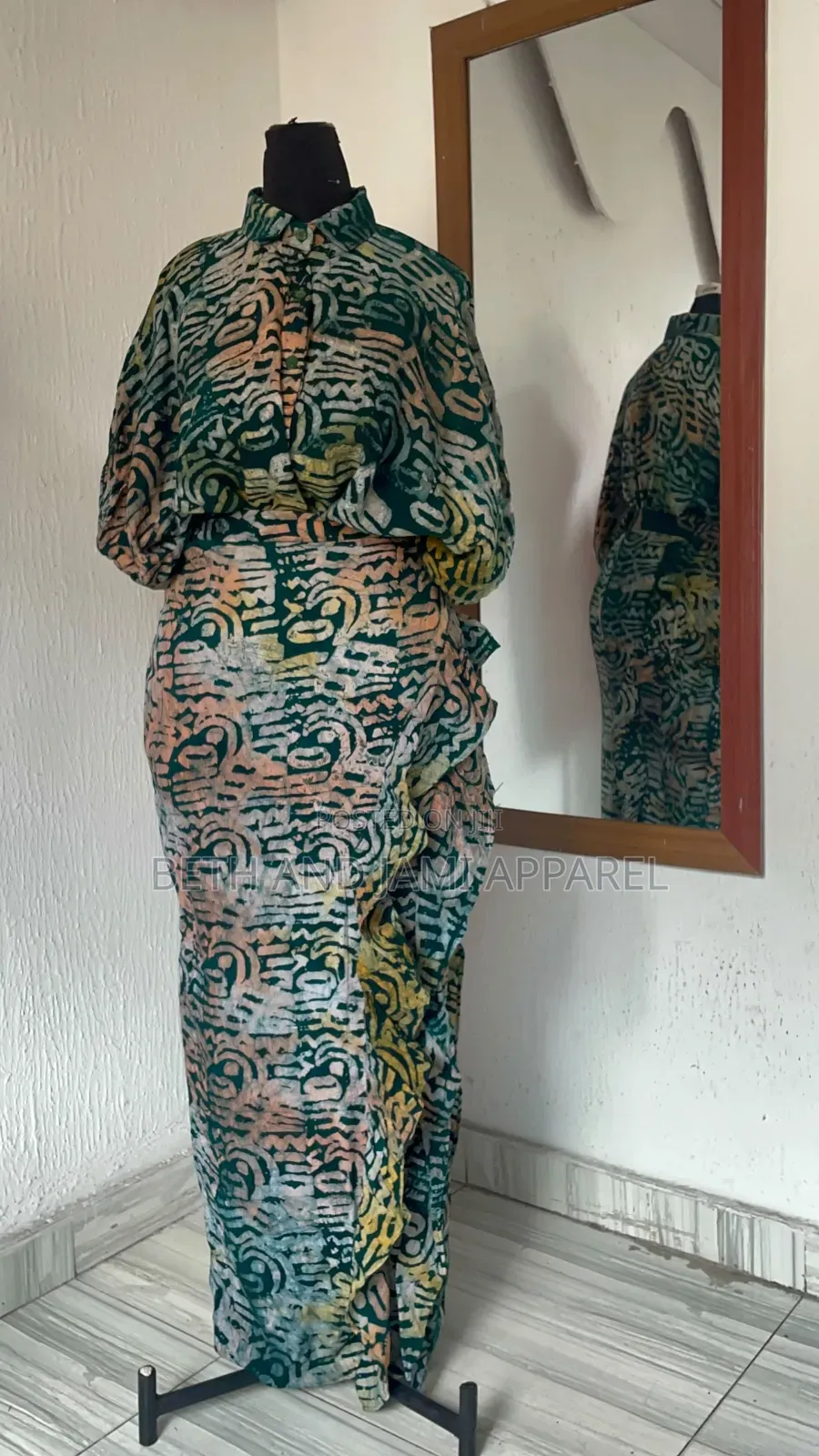 Adire Top and Skirt
