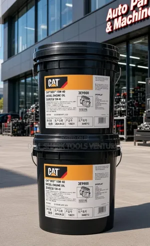 20L Pail of Cat DEO 15w-40 Diesel Engine Oil, a Heavy-Duty Lubricant