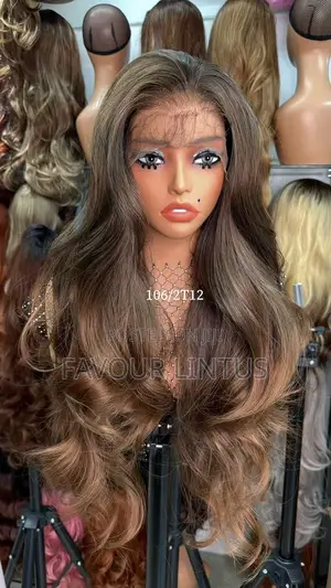 Highlight Ombre Body Wave Lace Frontal Wig
