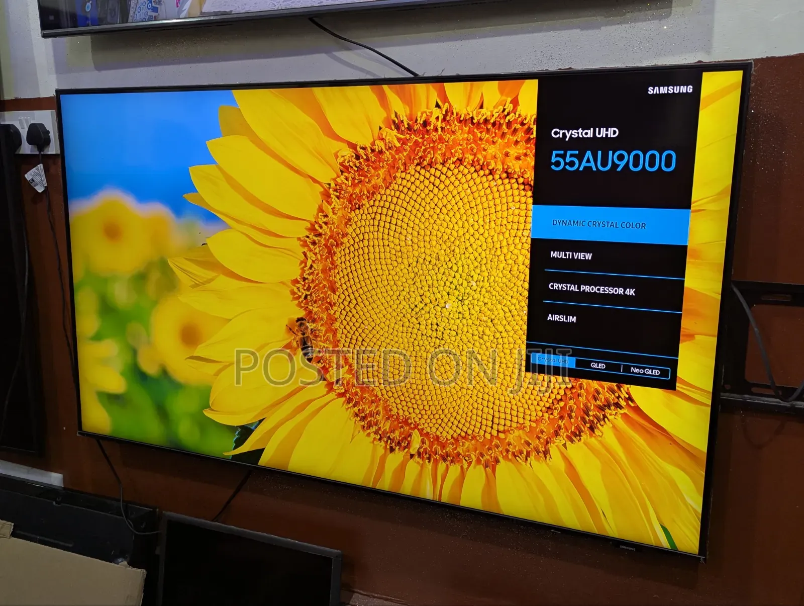 55" Samsung Crystal UHD HDR Bezel-Less Screen Airslim Smart TV