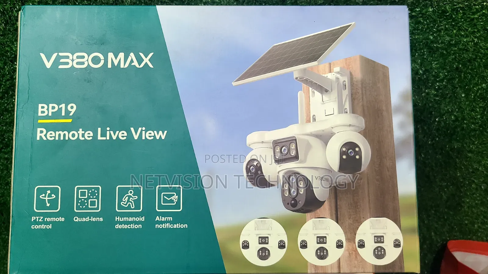 V380 4g 4lens Solar Camera