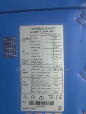High Quality 4.2kva Luxsun Hybrid Inverter 24v.