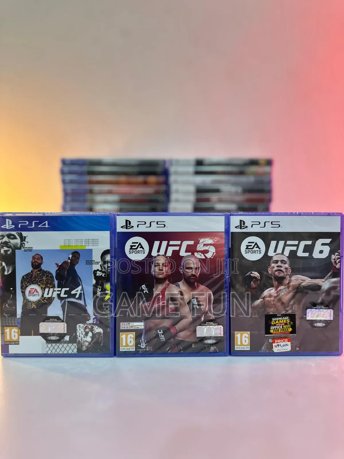 UFC 4, 5, 6 PS5 PS4 CD Disc PlayStation