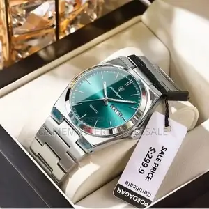 POEDAGAR High Quality Men's Luxury Stainless Steel Wristwatch Silver