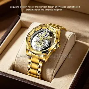 Men Automatic Watch Skeleton Wristwatch Mechanical Watch for Men