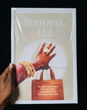 Romans 12:2" Inspirational Scripture 8x12 PVC Wall Art