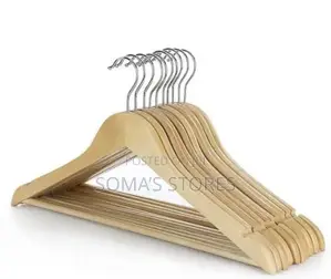 10 PCS Solid Wood Cloth Hanger