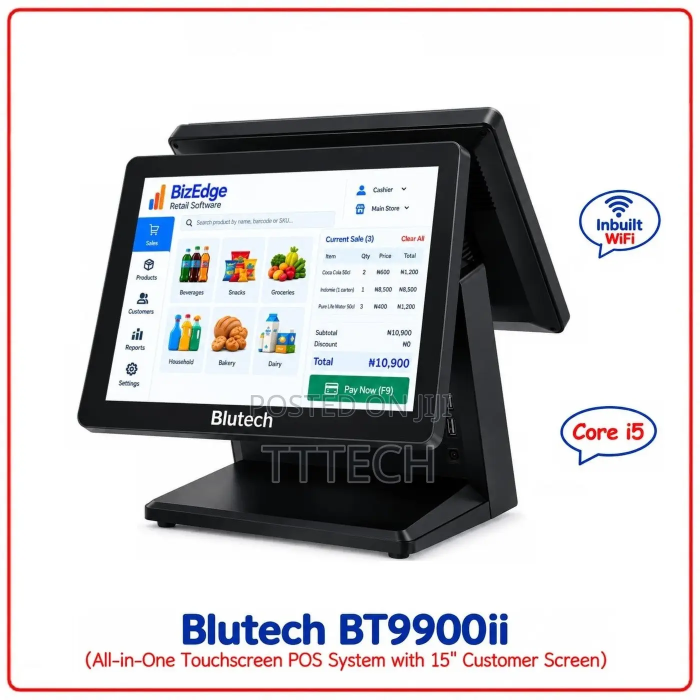 Blutech BT9900ii All-in-One Touchscreen POS System
