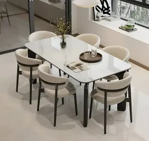 Classic Marble Dining Set by 6Seaters