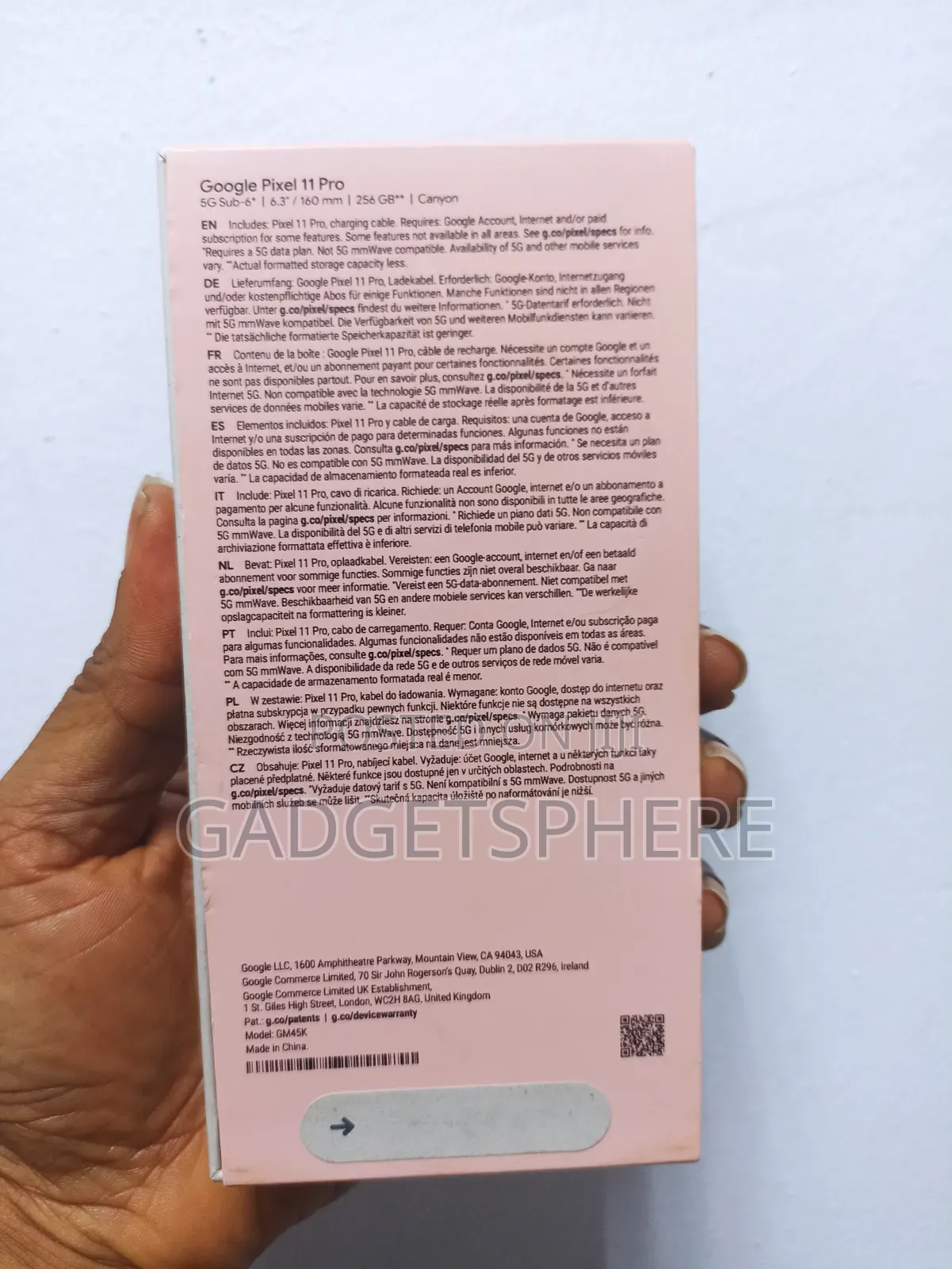 New Google Pixel 11 Pro 256 GB