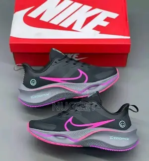 Nike Zoom Black With a Touch of Purple Sneakers 