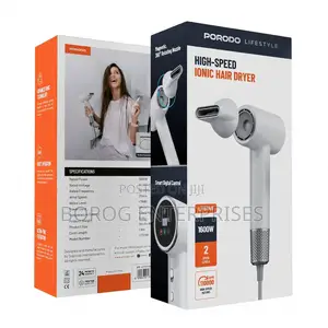 Porodo Lifestyle High-Speed Ionic Hair Dryer-Pdlfst149wh