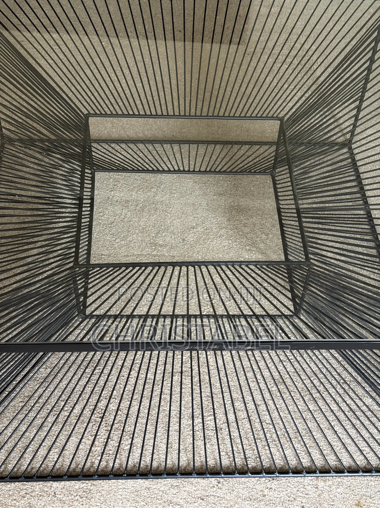 Black Matrix Metal Centre Table