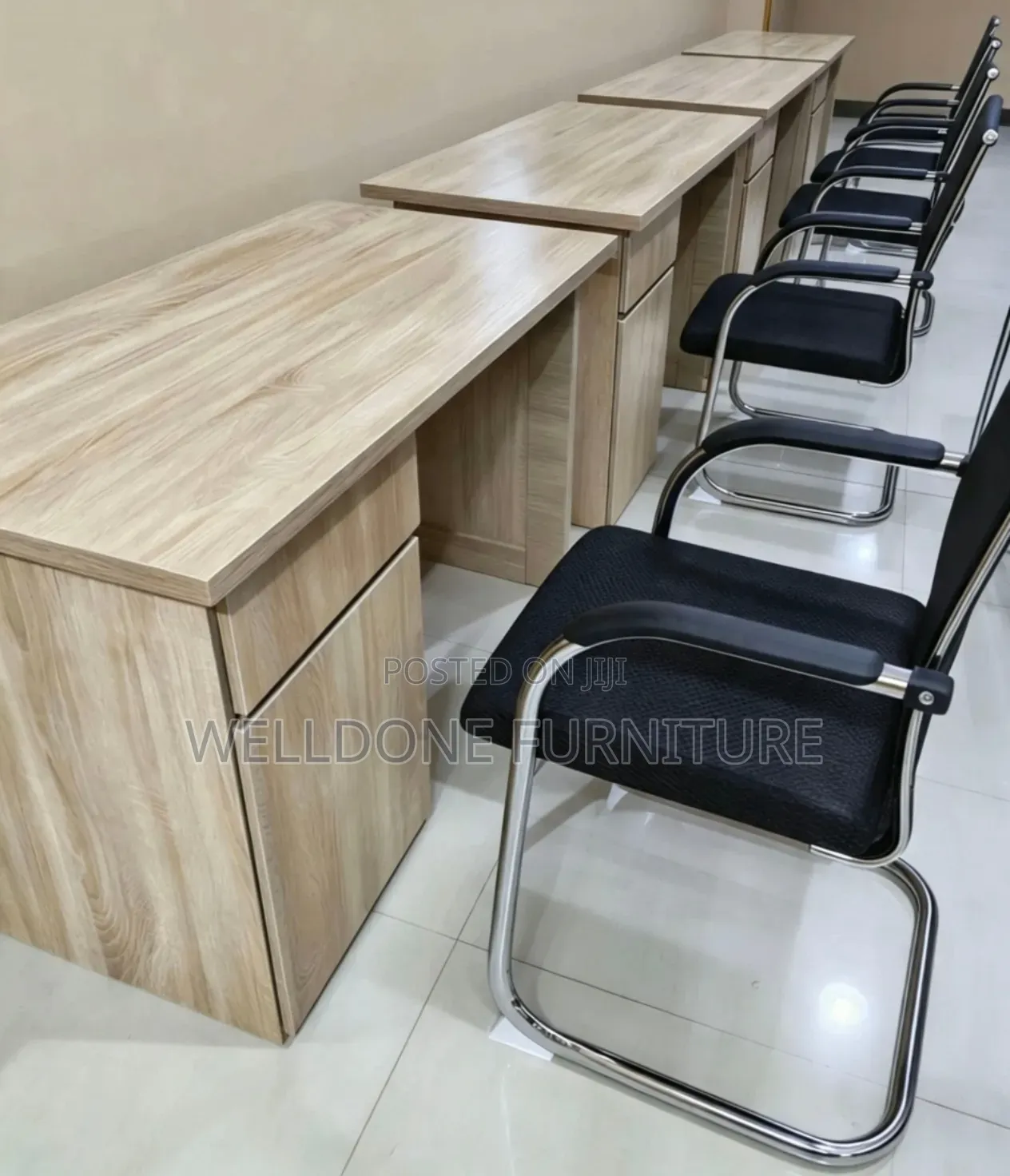 Office Table With Drawer and Door