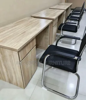 Office Table With Drawer and Door