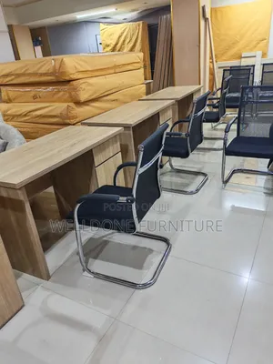 Office Table With Drawer and Door