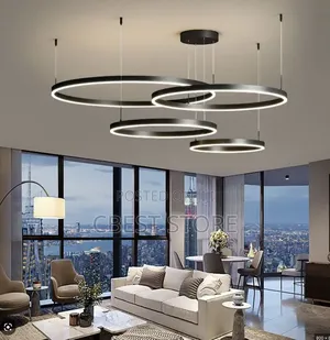 Sitting Room Big Chandelier Black