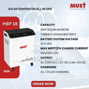3kwh Must Solar Generator With 450watts Panel (5 Pieces)