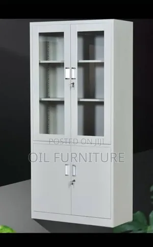 Modern Executive L-Shaped Office Desk With LED Lighting Storage 1.6