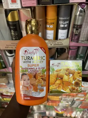 Soft Turmeric With Honey Super Lightening Glow Lotion 500ml + Soap