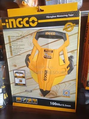 INGCO 100m Fibreglass Measuring Tape (Model HFMT83100).