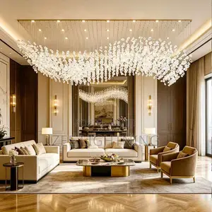 Luxury Modern Crystal Stone Chandelier ( Set of 50)