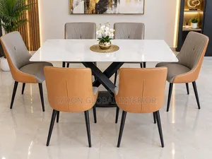 Quality X Base Dining Table Set 6seater