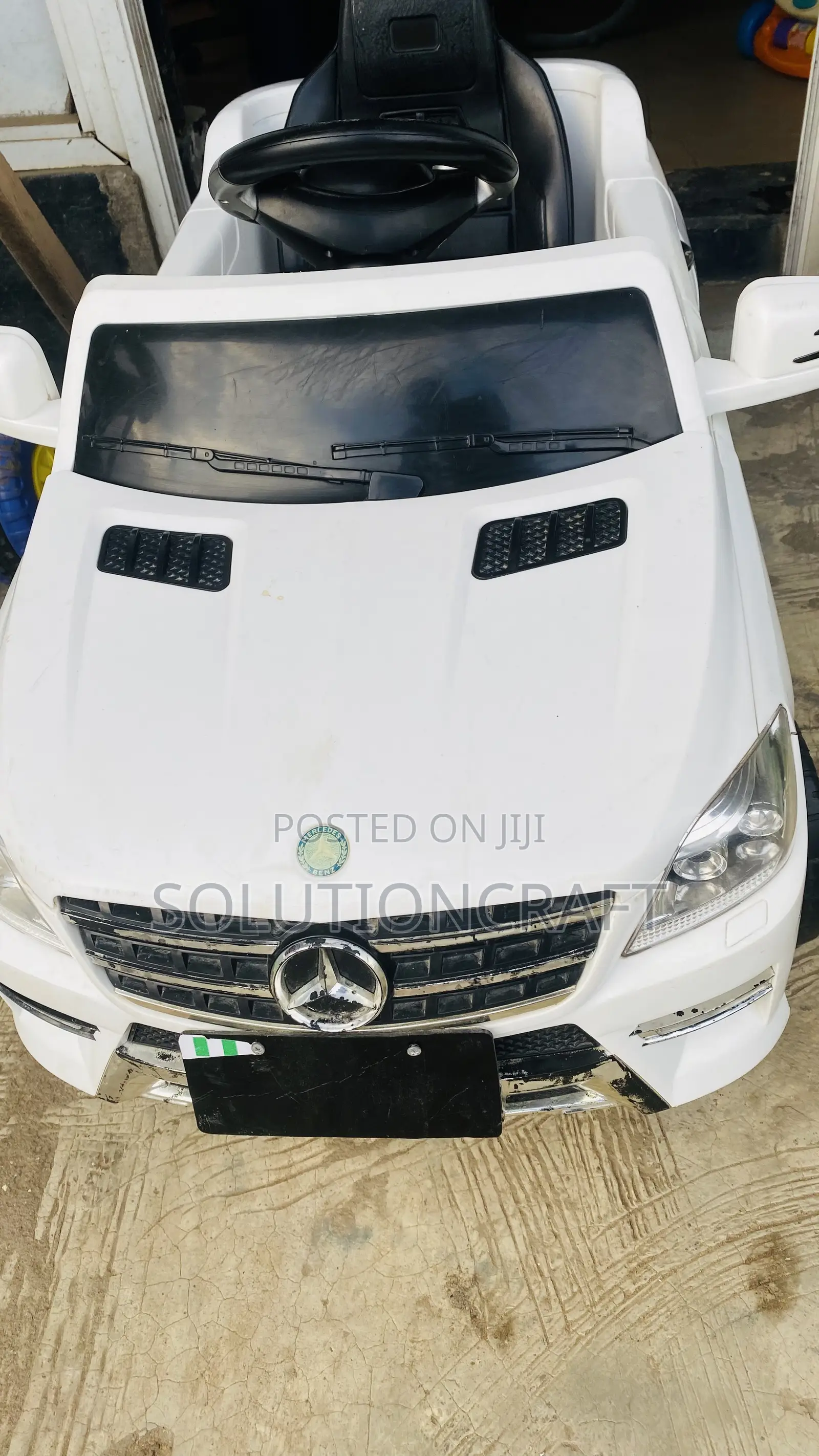 White Benz Automatic Car