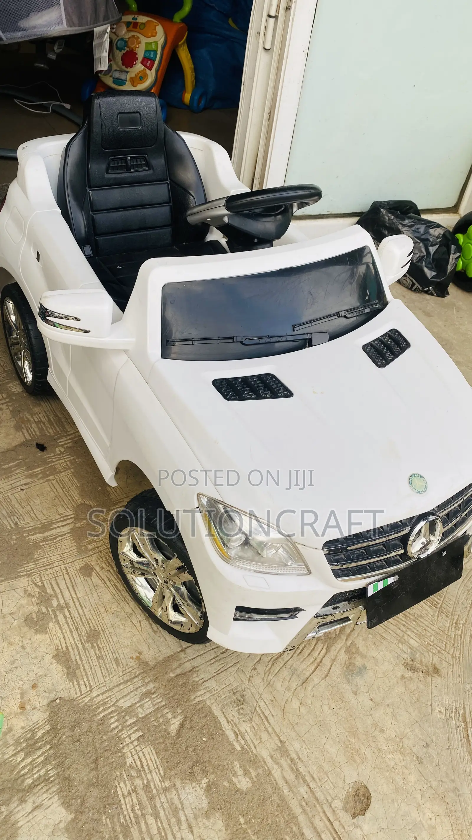 White Benz Automatic Car