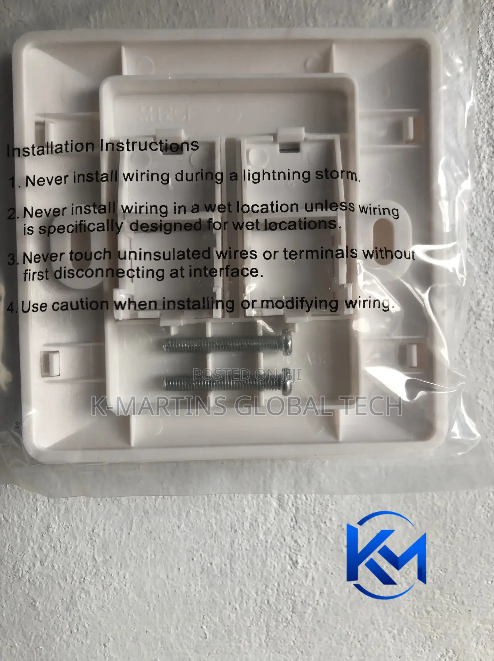 CommScope Single/Double Port Faceplate RJ45 Network Wall Outlet.