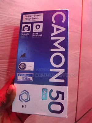 New Tecno Camon 50 Pro 256 GB Black
