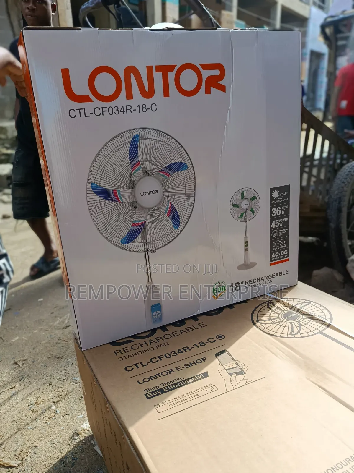 Rechargeable Fan Lontor 18 ""