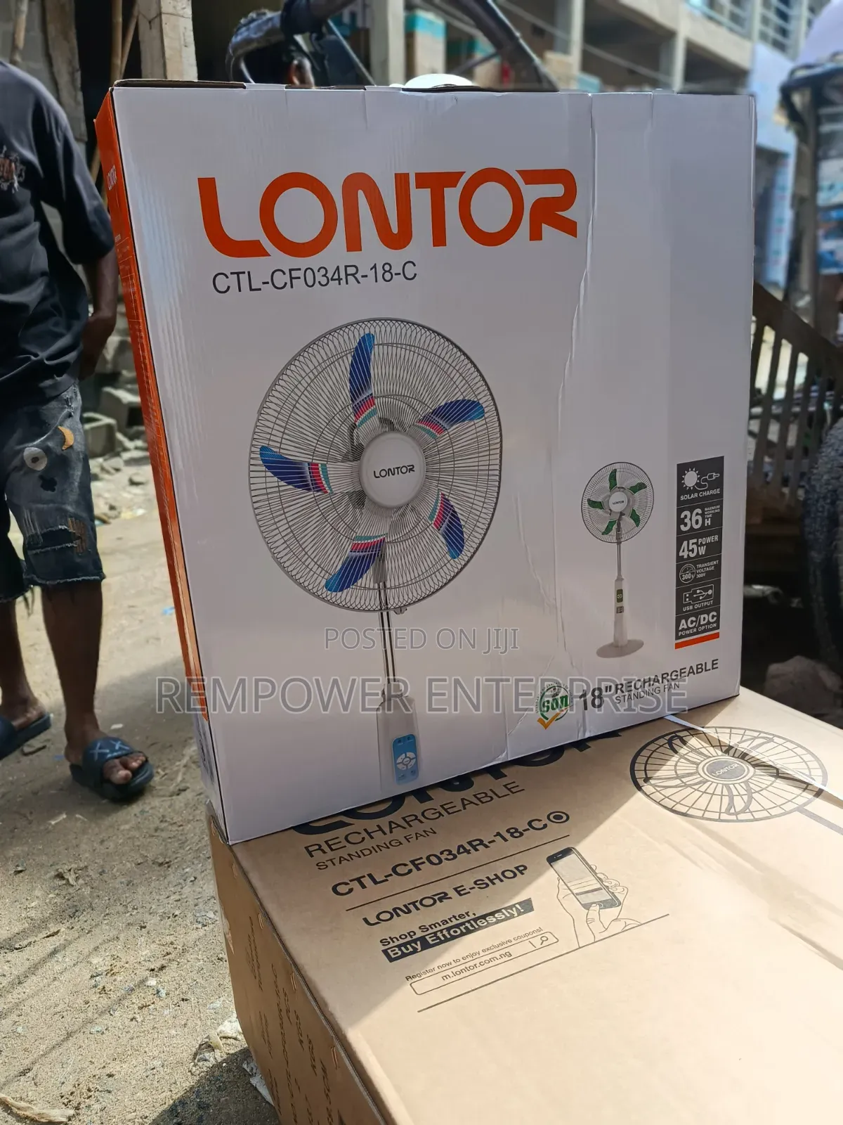 Rechargeable Fan Lontor 18 ""
