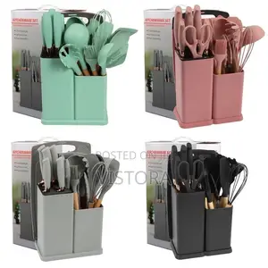 Kitchen Tool Set Silicone – 19pc Heat-Resistant Utensil Set