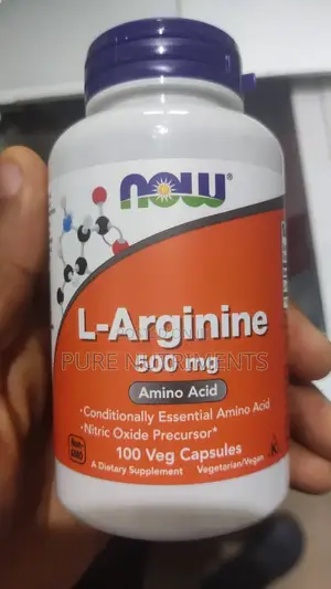 L-Arginine 500mg Dietary High Potency Nitric Oxide Booster 100 Cap