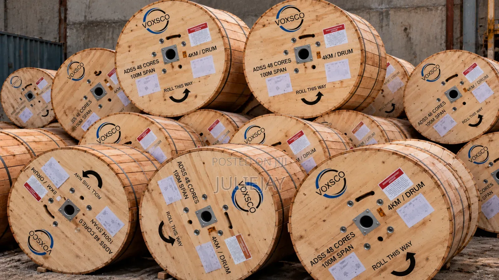 VOXSCO ADSS 48 Core Fiber Optic Cable – 4KM Drum
