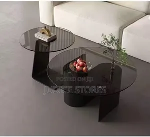 Obsidian Glass Center Table