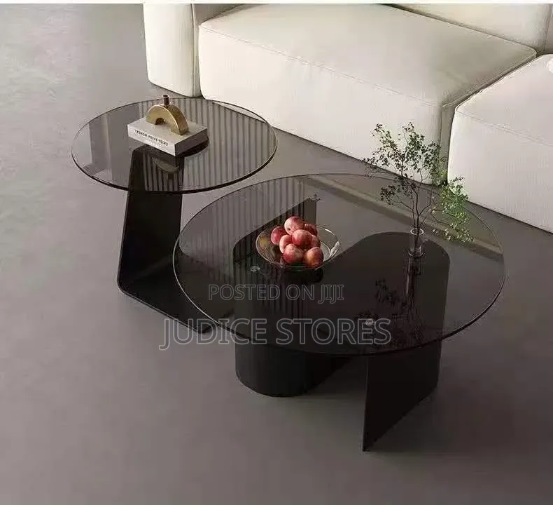 Obsidian Glass Center Table