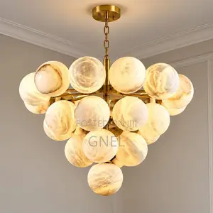 Luxury Marble Chandelier – 800mm (25 Marble Balls)